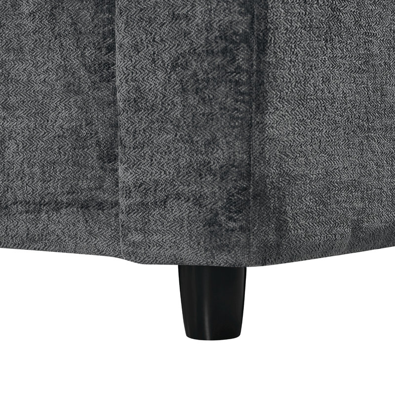 Canapé modulaire rembourré 6 pièces Elaris, Mélange de polyester gris