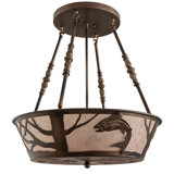 Leaping Trout 4 - Light Semi Flush Mount