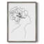 Croquis floral Fashion I, reproduction encadrée - bois massif 47177-716683645