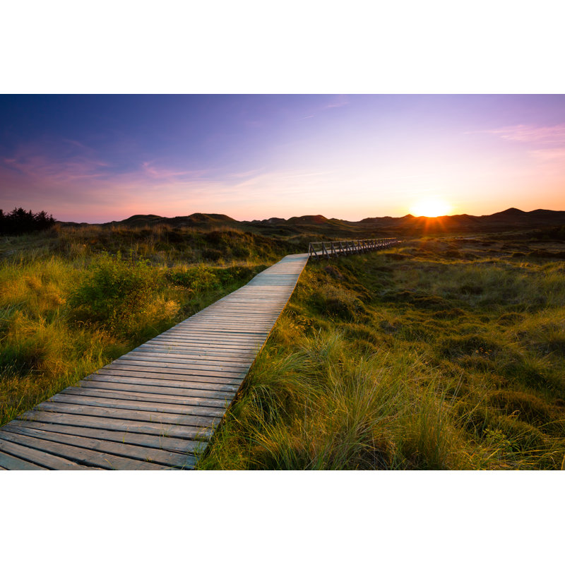 Wooden Path Through The Dunes by Mh-fotos - Wrapped Canvas Print, 61cm H x 91cm W x 3.8cm D