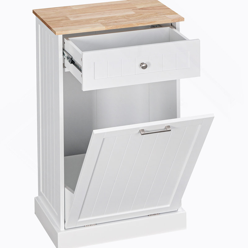 Poubelle de cuisine inclinable (blanc)