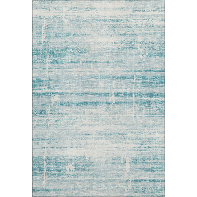 Premium Machine Washable Gerardo Teal Rug
