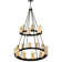 Dunstable 18 - Light Glass Dimmable Tiered Chandelier
