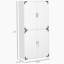 Garde-manger industriel blanc avec placard et tablettes