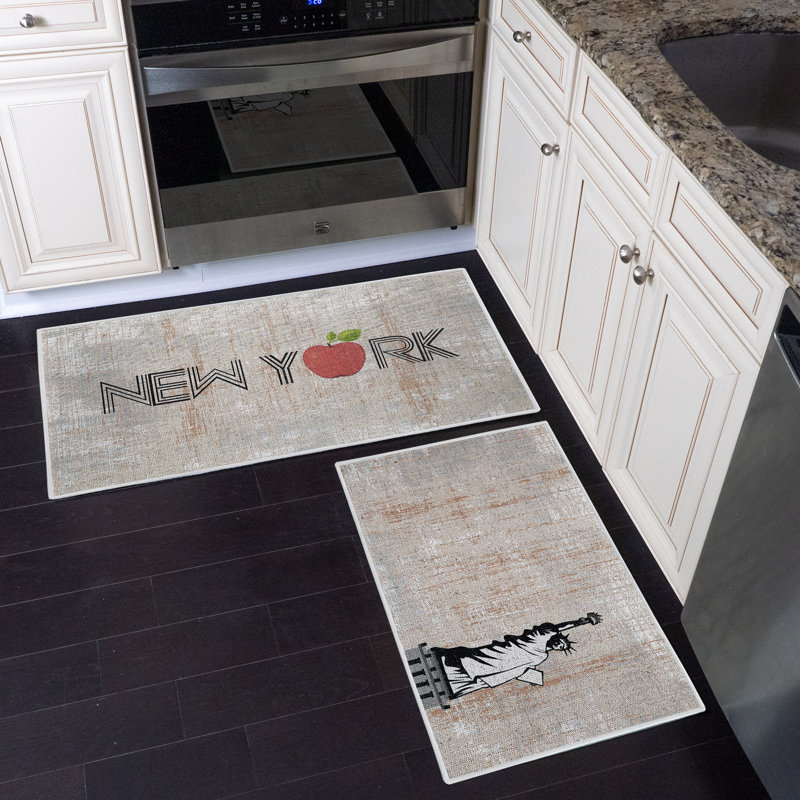 Tapis de cuisine polyvalent 2 pièces
