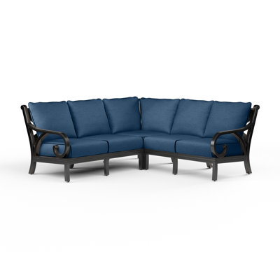 Monterey 55 " W L-Shaped Patio Sectional with Cushions