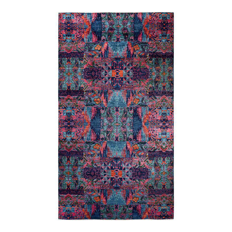 Contemporary One-of-a-Kind 17' 6" X 9' 10" Hand Knotted Area Rug