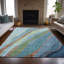 Tapis bleu intérieur / extérieur lavable à la machine Xhevrie-111829215