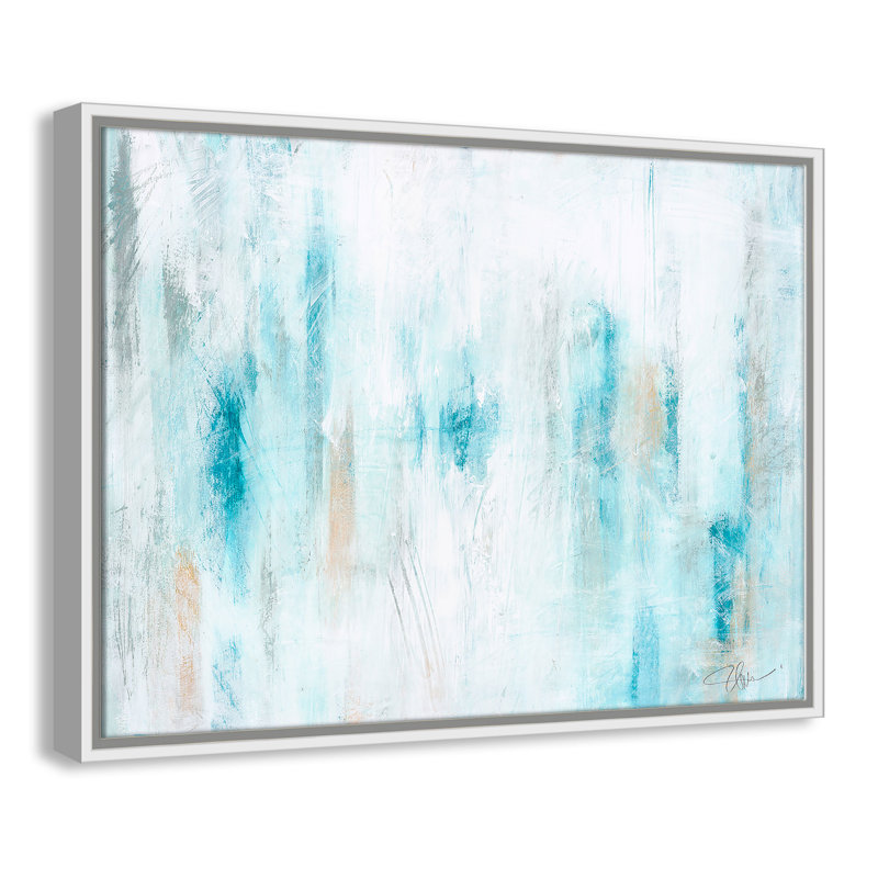 Nordic Whipsers Nordic Whispers - Peinture sur toile à cadre flottant, H 18 po x l 24 po x P 2 po, Cadre blanc