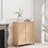Mid-Century Modern Storage Cabinet with Woven Rattan Doors & Adjustable Shelves - Perfect for Living Room & Dining Room