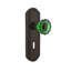 Deco Plate with Decorative Keyhole and Crystal Emerald Door Knob-1345343292-1345343287