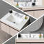 31 po Meuble-lavabo pour salle de bain en pierre frittée blanc-495020299