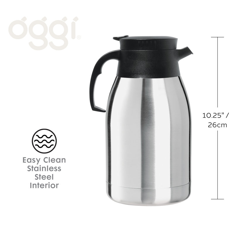 Carafe en acier inoxydable Oggi Brew Coronado (2 Lt, 68 oz)