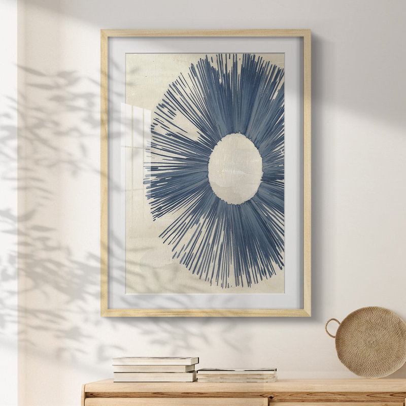 Blue Burst I - impression encadrée, Naturel, H 28,5 po x l 20,5 po