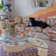 Neamiah Chequered Shag Area Rug