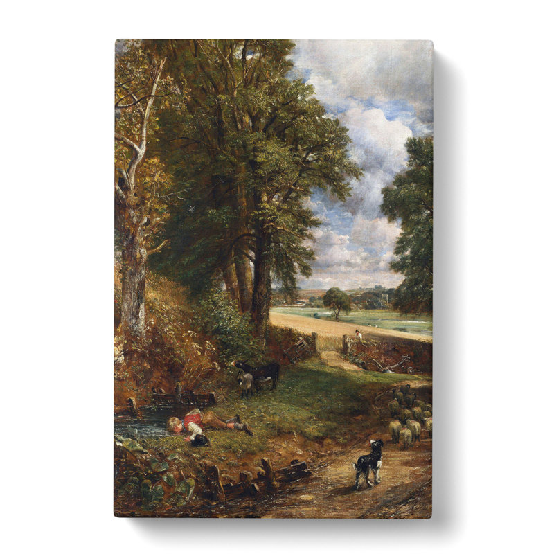 The Cornfield by John Constable - Wrapped Canvas Painting, 60cm H x 40cm W x 3cm D