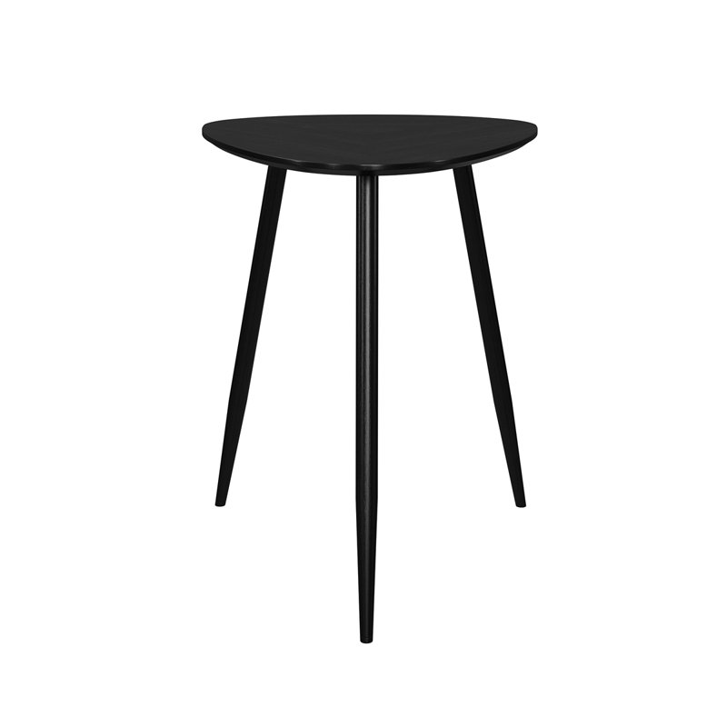 Triangular Solid Wood End Table