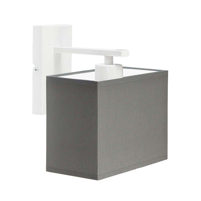 Atnhony Armed Sconce, White, Grey
