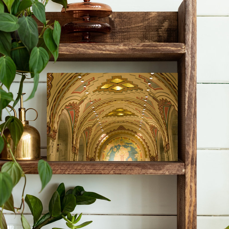 Mosaic ceiling Guardian Building Detroit Michigan USA 1 Piece Wrapped Canvas Wall Art, 45.72 cm H x 30.48 cm W