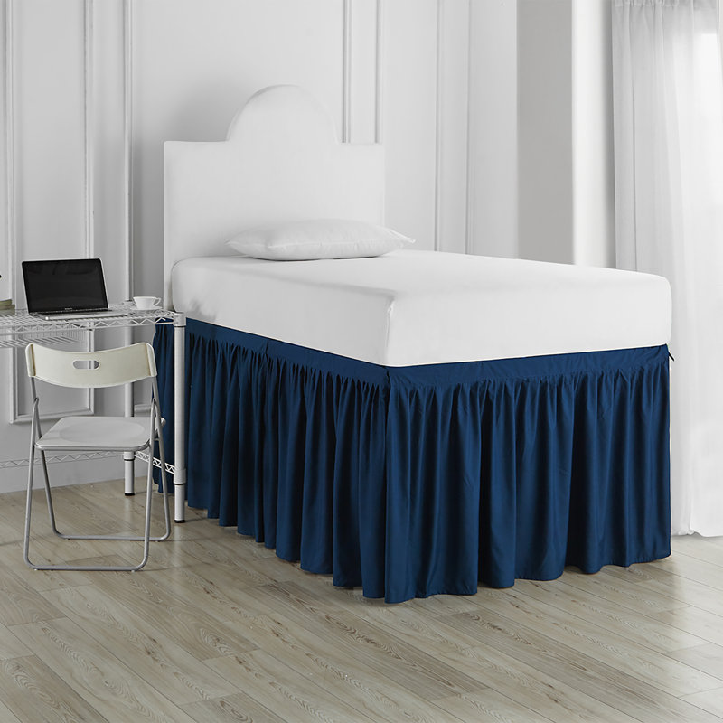 Jupe de lit Dorm, Bleu nuit