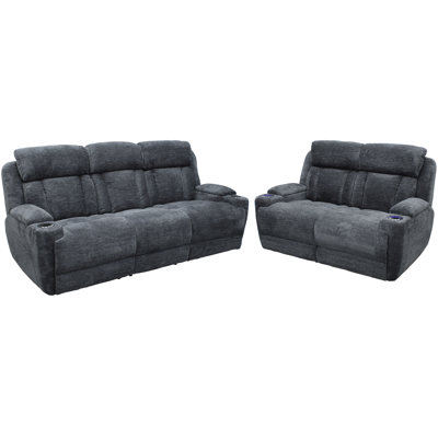 Pul Power Reclining Sofa And Loveseat