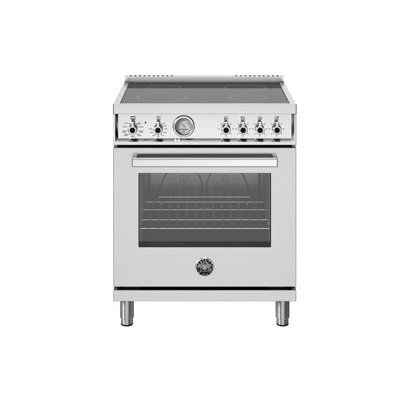 Professional Series Electric Range 29.88"" - 4 Heating Zones-electric Oven-Stainless Steel Finish -  Bertazzoni, PRO304CEMXV