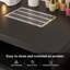 Table de manucure pour Nail Tech, station de bureau à clou avec collecteur de poussière, poste de travail de salon de beauté résistant à l'acétone avec 4 tiroirs, lumière DEL