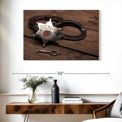 Lelar Sheriff Badge And Cuffs