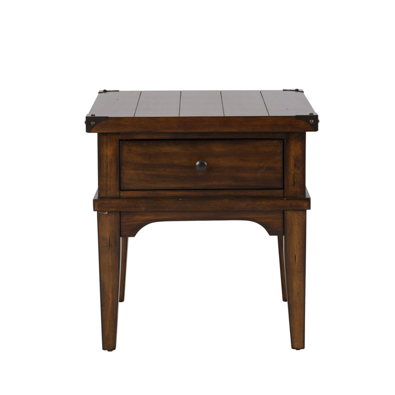 Table de bout Hornbeck, Brun foncé