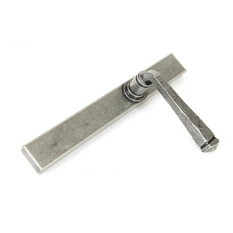 Avon Dummy Door Handle Kit, Pewter Patina