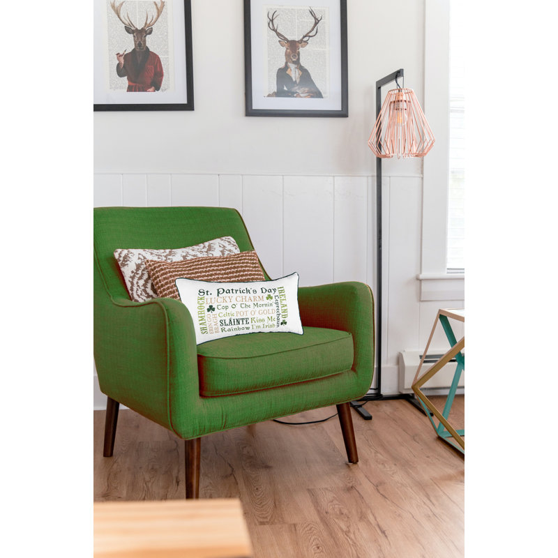  Coussin décoratif brodé Irish Font