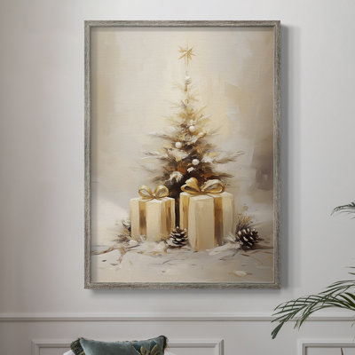 Christmas Holiday Art -Series 2-CCCXLVIII Framed Print - Solid Wood