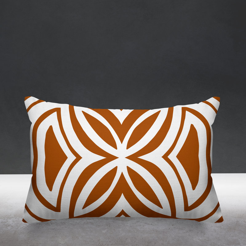 Coussin décoratif intérieur / extérieur Dreyer, Orange brûlé