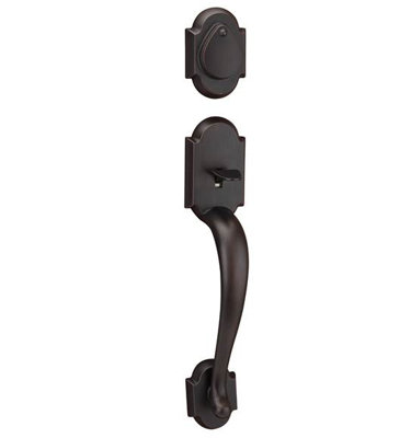 Austin Exterior Portion Handleset with Double Cylinder Deadbolt (Interior Portion Sold Separately)
