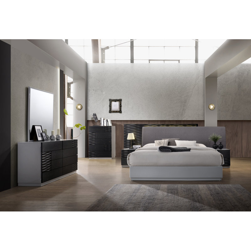Commode double 8 tiroirs avec miroir Chassidi