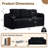 83"W Modern 3-Seat Compression Corduroy Couch for Living Room, No Assembly Required,Upholstered Cushison Cloud Couch Sofa,Deep Seat Sofa in a Box with Rounded Armrest and 3 Pillow-1235820641-1235580018-1235820654