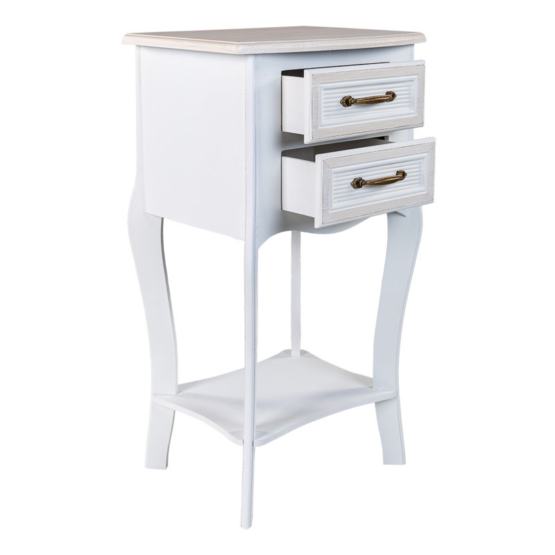 Voyles 38cm W Manufactured Wood Bedside Table
