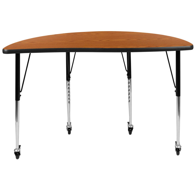 Table d'activité Goddard, Chêne, Oui, L 60 po x P 60 po x H 22 à 30 po
