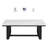 Lucca White Marble Top Coffee Table