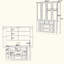 Garde-manger Farmhouse, armoire de rangement pour salle à manger avec 4 portes pliables, prise de courant, tablettes, supports à vin et plateaux de service-213624169