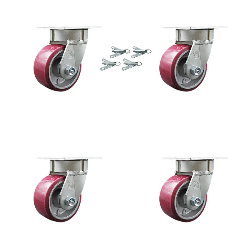 Roulettes pivotantes Kingpinless