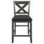 Ensemble de 5 tables de bar en bois à hauteur de comptoir avec 4 chaises, gris-99821609-99821608