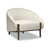 Cream Abstract Polyester Blend