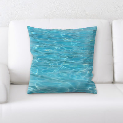 Campana Water Textures Throw Pillow