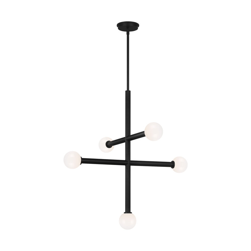 Nodes 5 - Light Chandelier, Midnight Black