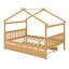 Lit en bois avec lit gigogne simple-2069462515