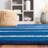 Gonde Hand Tufted Wool/Viscose Striped Rug in Navy-21411732