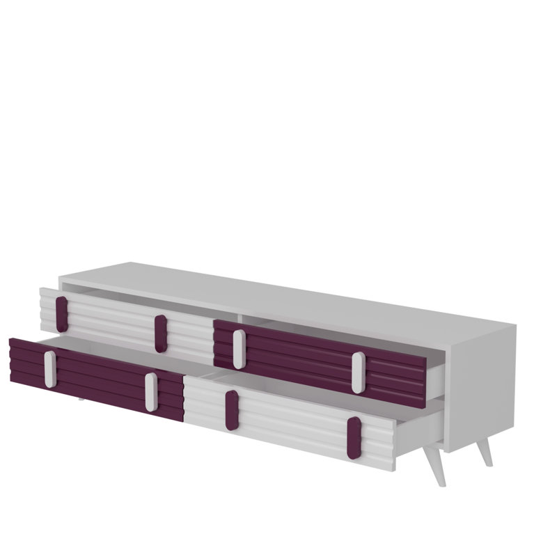 Rossmoor TV Stand for TVs up to 55", Damson