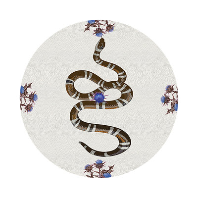 Napperon en cuir Thistle and Snake