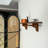 French Retro Kitchen Shelf With Hooks | Solid Cherry Wood Wall Mounted Display Board-1229159452
